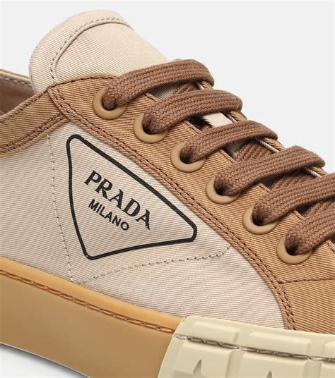 prada sneakers wheel|Prada canvas and leather sneaker.